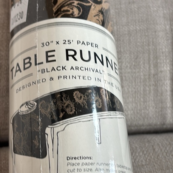 Hester and Cook Paper Table Runner Black Archival Disposable Wide American Made - Picture 8 of 8